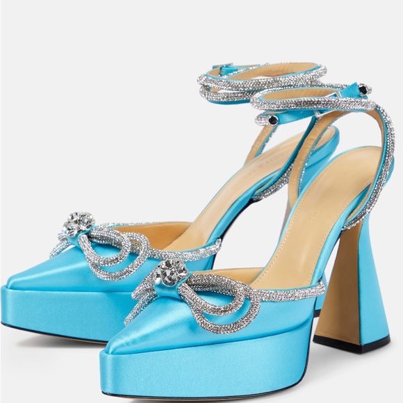 MACH & MACH Shoes - MACH & MACH
Double Bow embellished satin pumps